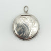 Secret Mirrored Locket Pendant / Pill Box / Mini Compact in Sterling Silver 925