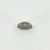 Art Deco Platinum 1ct Diamond Trilogy Ring 950 Size M - N