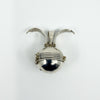 Vintage Sterling Silver Chunky Orb Photo Locket 925 