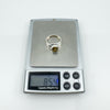 Chunky Oval 2.50ct Citrine Solitaire Sterling Silver Ring Size P 
