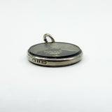 Small Antique Sterling Silver Double Sided Glass Photo Locket 925 (Birm 1899)