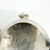 Vintage Sterling Silver Large Chunky Round Photo Locket 925 