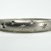 Sterling Silver Celestial Diamond Star Studded Bangle 925