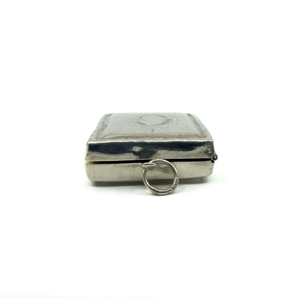 Chunky Vintage Sterling Silver Engraved Initail O Secret Locket Photo Book 925