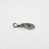 18ct White Gold Diamond Arabic Allah / God Pendant Charm 750