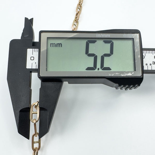 Vintage 9ct Rose Gold Mariner Link 32.5" Chain / Necklace 375 (1976) 21g