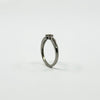 9ct White Gold Diamond Engagment Ring 375 Size L