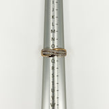 9ct - 10ct Rose Gold Diamond Band / Ring 375 Size P