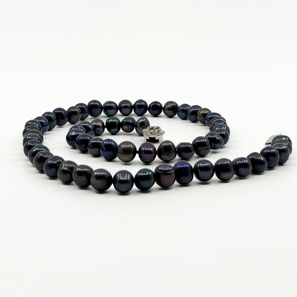 New Freshwater Pearl 18" Necklace & White Gold Filled Clasp