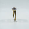 9ct Gold Tanzanite Cluster Ring Size V (Birmingham 2006) 