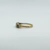 Vintage 9ct Gold Sapphire & Opal Band / Ring 375 Size L Eternity Half Hoop