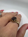 Vintage 9ct Gold 2ct Amethyst Solitaire Ring Size O - P (Birmingham 1994)