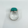 Sterling Silver Chunky Natvie Turquoise Ring 925 Size R 