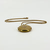 Large Antique 9ct Rose Gold Photo Locket & 19" Chain 375 (Birm 1886)