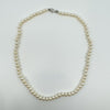 Sterling Silver Fresh Water White Pearl 18” Necklace 925