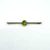Antique / Art Deco 15ct Gold 1.50ct Peridot Bar Brooch / Pendant 585