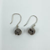 Sterling Silver Lovers Knot Drop Earrings on Shepherd Hooks 925