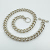 Chunky Sterling Silver 18.5” Curb Chain & T-Bar Toggle Pendant 925 Heavy 144g 