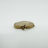 Vintage 9ct Gold Heart Locket Floral / Etched / Scroll Design Engraving 375 5.6g