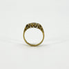 Antique 18ct Gold 0.32ct Diamond Boat Ring 750 Size N (Birm 1914)