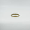 9ct Gold 0.48ct Blue Diamond Half Hoop Eternity Ring 375 Size N