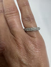 Antique Platinum Old Cut Diamond Full Eternity Band / Ring 950 Size J