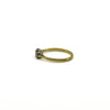 Vintage 18ct Gold 0.30ct Diamond Trilogy Ring 750 Size Q