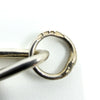 Vintage Sterling Silver 18” Figaro Chain Dog Clip & T-Bar Pendant 925