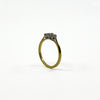 Vintage 18ct Gold 0.30ct Diamond Trilogy Ring 750 Size Q