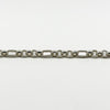 Vintage Sterling Silver Belcher & Engraved Fancy Link 18" Chain / Necklace 925