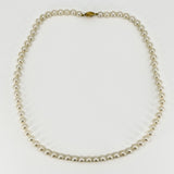 9ct Gold White 6mm Cultured Pearl 18” Necklace 375