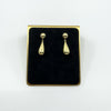 Chunky Vintage 9ct Gold Tear Drop Earrings 375 (Art Deco Style)