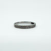 9ct White Gold 0.11ct Diamond Skinny Band / Ring 375 Size M Wedding Eternity