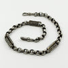 Antique Sterling Silver Chunky Fancy Link 14” Albert Chain 925