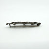 Antique Ewardian Sterling Silver & Rose Gold Swallow Ivy Love Letter Brooch 925