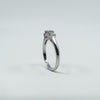 18ct White Gold 0.50ct Diamond Princess Trilogy Ring Size L
