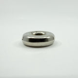 Unusual Chunky Vintage Sterling Silver Round Perfume / Poison Bottle Pendant 925