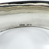Vintage Sterling Silver Chunky Floral Engraved Bangle Bracelet 925 (Birm 1963)