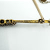 Vintage 18ct & 14ct Gold Diamond & Garnet Bar Brooch 750