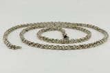 Chunky Vintage Sterling Silver 31.5” Rolo Belcher Links Chain / Necklace 925