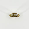 Antique 18ct Gold 0.32ct Diamond Boat Ring 750 Size N (Birm 1914)
