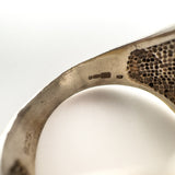 Chunky Vintage 5 Row Keeper Ring in Sterling Silver Size W - X Unisex Heavy 15g