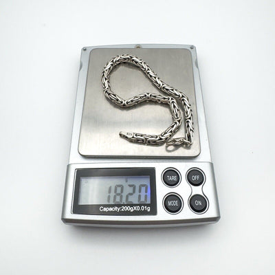 8.5” Byzantine Bracelet in Sterling Silver 925