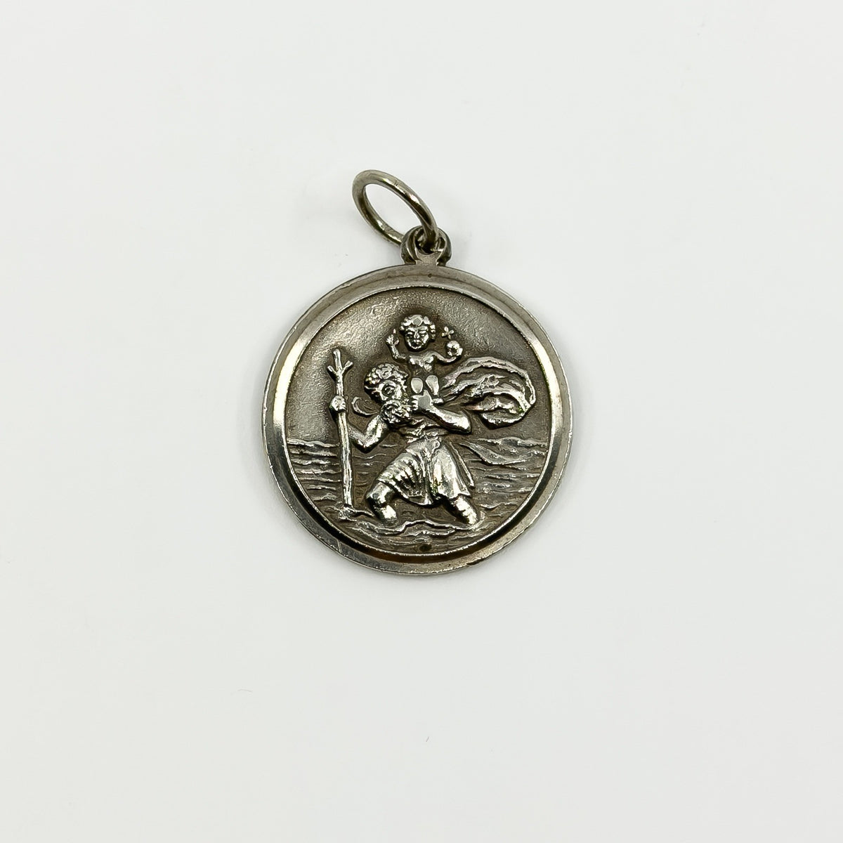 Vintage Sterling Silver St. Christopher Pendant 925 by Georg Jensen