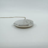 Vintage Sterling Silver Oval Engraved Photo Locket & 20” Curb Chain Necklace 925