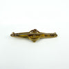 Antique / Victorian Etruscan Revival 15ct Gold Old Cut Diamond Brooch 585