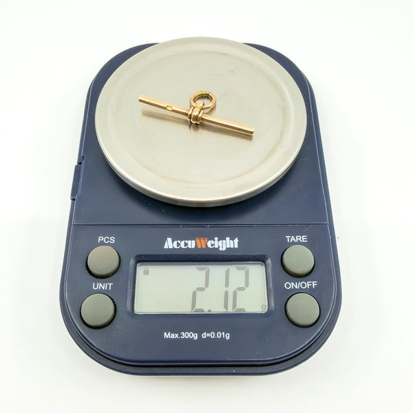 Vintage Antique 9ct Rose Gold T-Bar Pendant 375