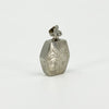 Chunky Sterling Silver Vintage Engraved Perfume / Poison Bottle Pendant 925