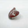 Vintage Siam Red Enamel Brooch in Sterling Silver 925 Goddess of Lightening 
