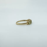Vintage 9ct Yellow Gold 5x Stone 0.85ct Peridot Ring / Band 375 Size N Birm 2005